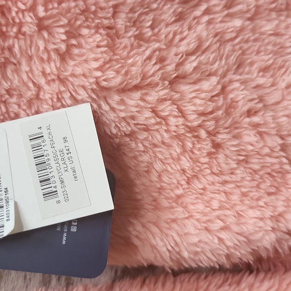 Simply Southern Peach Classic Sherpa Pullover NWT SzXL - Picture 6 of 10